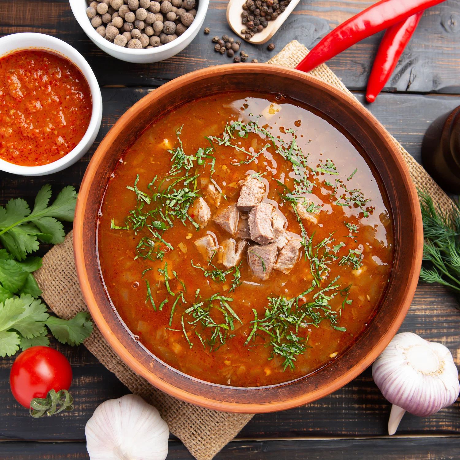 Шурпа с говядиной — фото